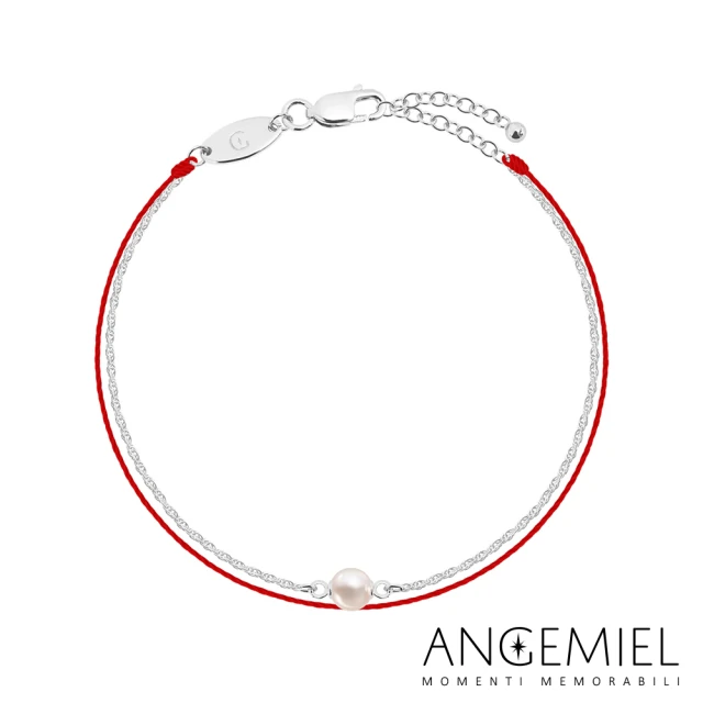 【Angemiel 安婕米】Perla 珍珠雙層紅繩手鍊-珍藏