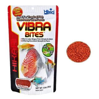 【HIKARI 高夠力】熱帶魚蟲型飼料 Vibra Bites 280g 色揚及增豔效果(適用各中小型熱帶魚 如七彩魚 22231)