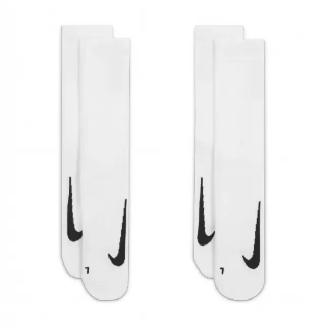 【NIKE 耐吉】襪子 中筒襪 運動襪 2雙組 U NK MLTPLIER CRW 144 白 SX7557-100