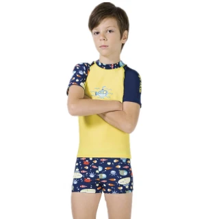 【梅林品牌】男童短袖二件式泳裝(NO.M92228)