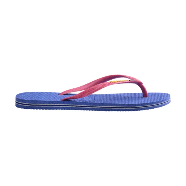 【havaianas 哈瓦仕】拖鞋女鞋 夾腳拖 國旗 Slim Brasil 藍色 4140713-3562U(哈瓦士)