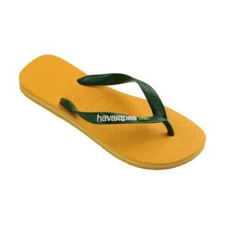 【havaianas 哈瓦仕】拖鞋 男鞋 女鞋 夾腳拖 國旗 Brasil Logo 黃色 4110850-1740U(哈瓦士)
