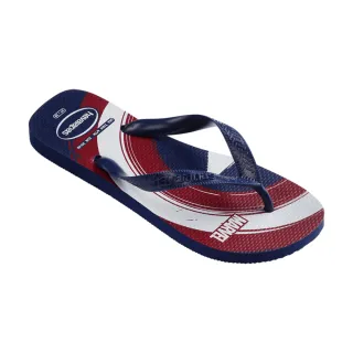 【havaianas 哈瓦仕】拖鞋 男鞋 女鞋 夾腳拖 美國隊長 Top Marvel Logomania 藍色 4146953-4368U(哈瓦士)