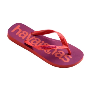 【havaianas 哈瓦仕】拖鞋 男鞋 女鞋 夾腳拖 大LOGO Top Logomania 2 紫粉 4145741-1256U(哈瓦士)