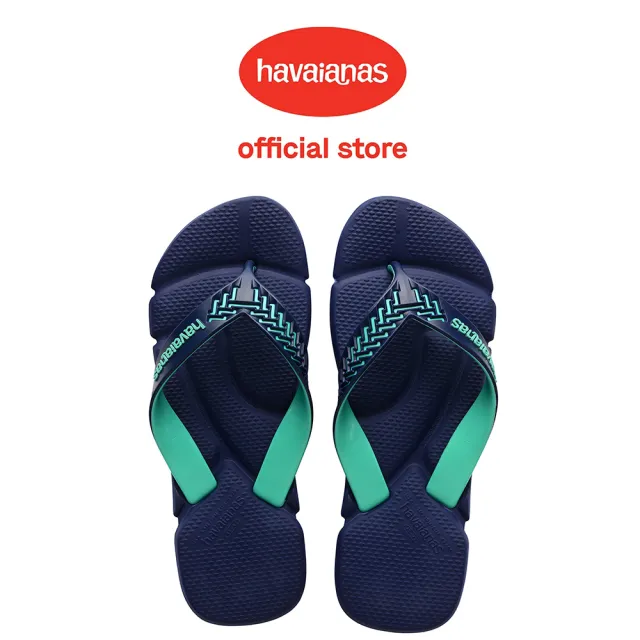 【havaianas 哈瓦仕】拖鞋 男鞋 夾腳拖 貼合腳型 舒適無負壓 Power 2.0 藍 4145492-4368M(哈瓦士)