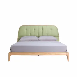 【有情門】STRAUSS 花雨床組-矮背 5x6.2呎(製作期2-3週/實木/MIT/床框/床架/床頭板)