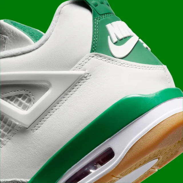 NIKE 耐吉】休閒鞋Nike SB x Air Jordan 4 Pine Green 松樹綠白綠男鞋