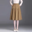 【麗質達人】9922休閒風中裙-二色KF(M-XL)
