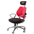 【GXG 吉加吉】雙軸枕 雙背工學椅 鋁腳/D字扶手(TW-2606 LUA4)