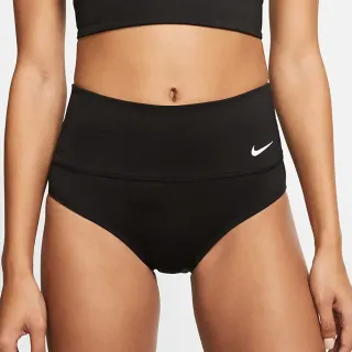 【NIKE 耐吉】Essential High Waist 女 高腰泳褲 海邊 戲水 游泳 黑(NESSA215-001)