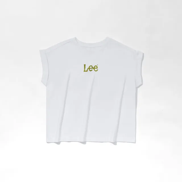 【Lee 官方旗艦】女裝 短袖T恤 / 胸前 小LOGO印花 連肩袖 共4色 季節性版型(LL230015)