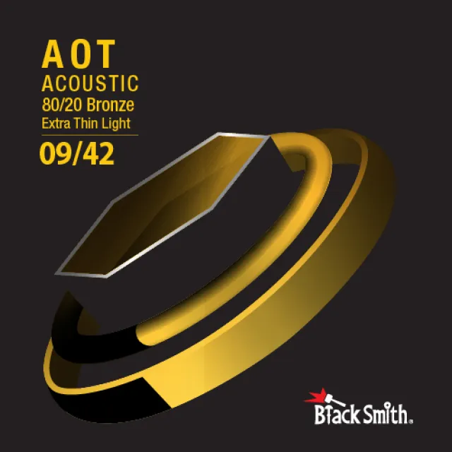 【BlackSmith】ABR-0942 奈米碳纖維 AOT 薄包膜 黃銅 民謠吉他弦(原廠公司貨 商品保固有保障)