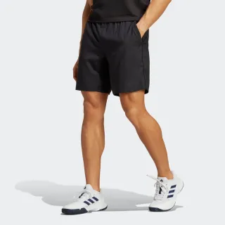 【adidas 愛迪達】TS Short 男 短褲 運動 訓練 網球 舒適 透氣 吸濕 排汗 愛迪達 黑(HR8725)