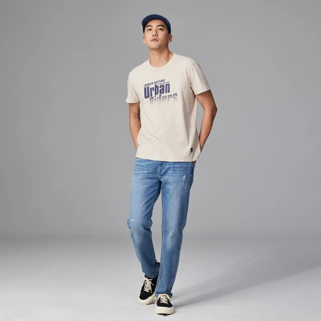 【Lee】男裝 牛仔褲 / 涼感 731 中腰舒適小直筒 淺藍洗水 / Jade Fusion 系列(LB317022905)