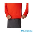 【Columbia 哥倫比亞 官方旗艦】男款- UPF30涼感快排長袖上衣-橘紅(UAE60830AH / 2023年春夏)