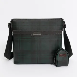 【Arnold Palmer 雨傘】下沉式斜背包 Profound系列(綠色)