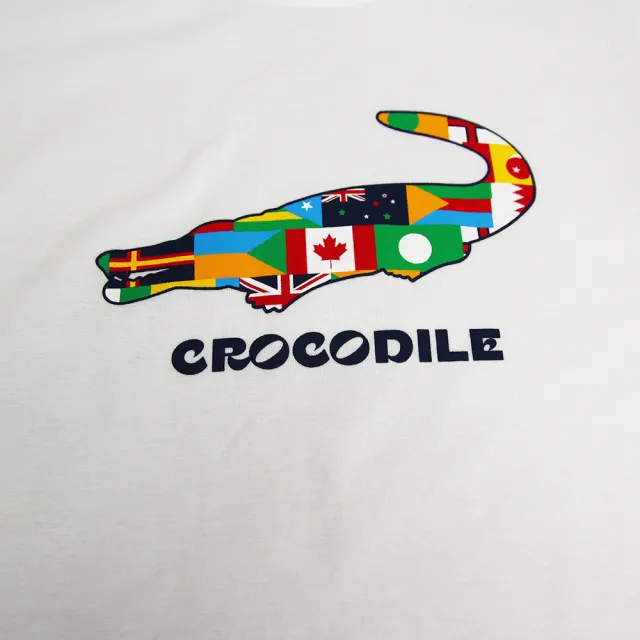 【Crocodile Junior 小鱷魚童裝】『小鱷魚童裝』經典鱷魚印圖T恤(產品編號 : U63427-08-小碼款)