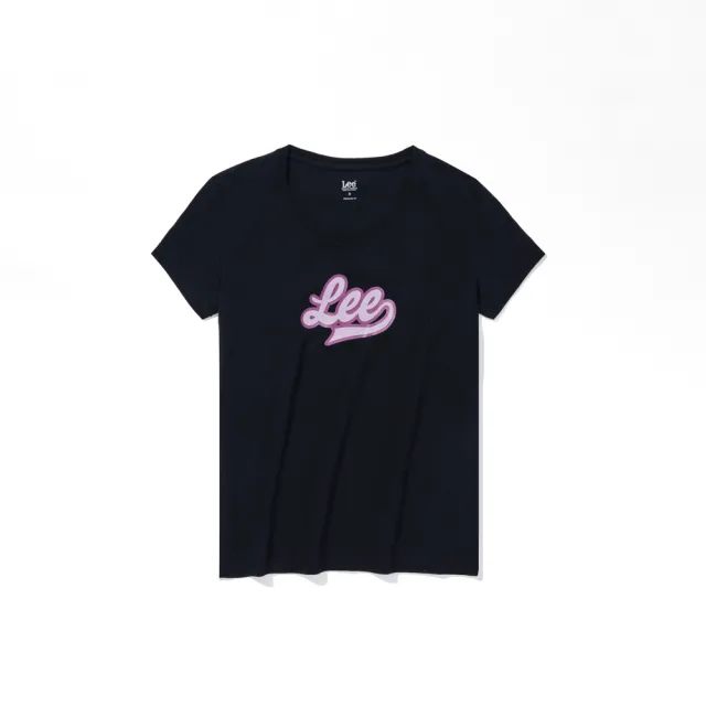 【Lee 官方旗艦】女裝 短袖T恤 / 胸前草寫 大LOGO印花 共4色 標準版型(LL230014)