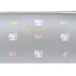 【SANRIO 三麗鷗】新生活系列 輕巧皮質拉鍊筆袋 Hello Kitty(文具雜貨)