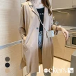 【Lockers 木櫃】春季英倫風寬鬆薄款大衣 L112032010(薄款大衣 外套 女外套)