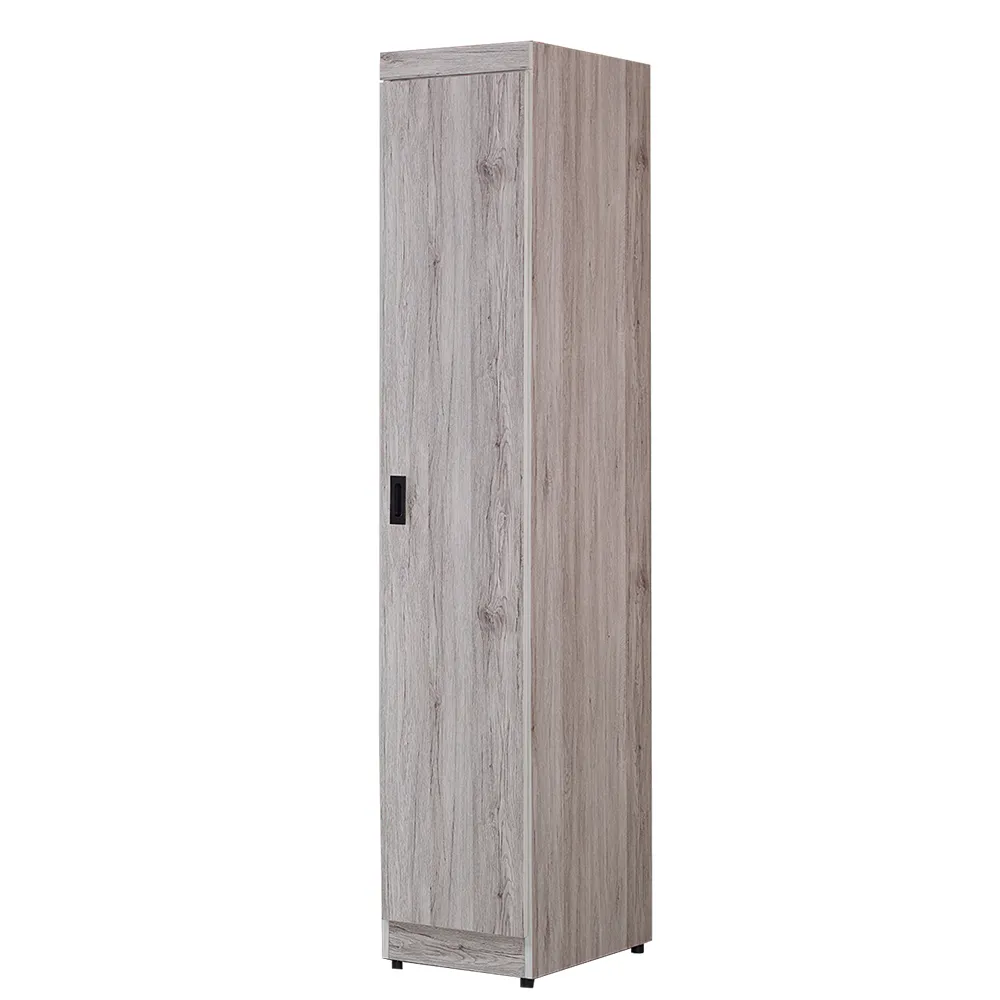 【AT HOME】1.2尺淺橡木單門右開收納衣櫃/衣櫥 現代簡約(青森)