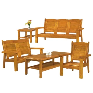 【MUNA 家居】321型實木組椅/全組(實木沙發 全組沙發 單人椅 雙人椅 三人椅)