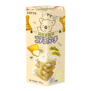 【Lotte 樂天】樂天小熊餅家庭號-香濃煉乳風味195g