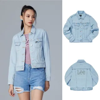 【Lee】女裝 牛仔外套 / 背部大LOGO 淺藍洗水 標準版型(LB314006563)