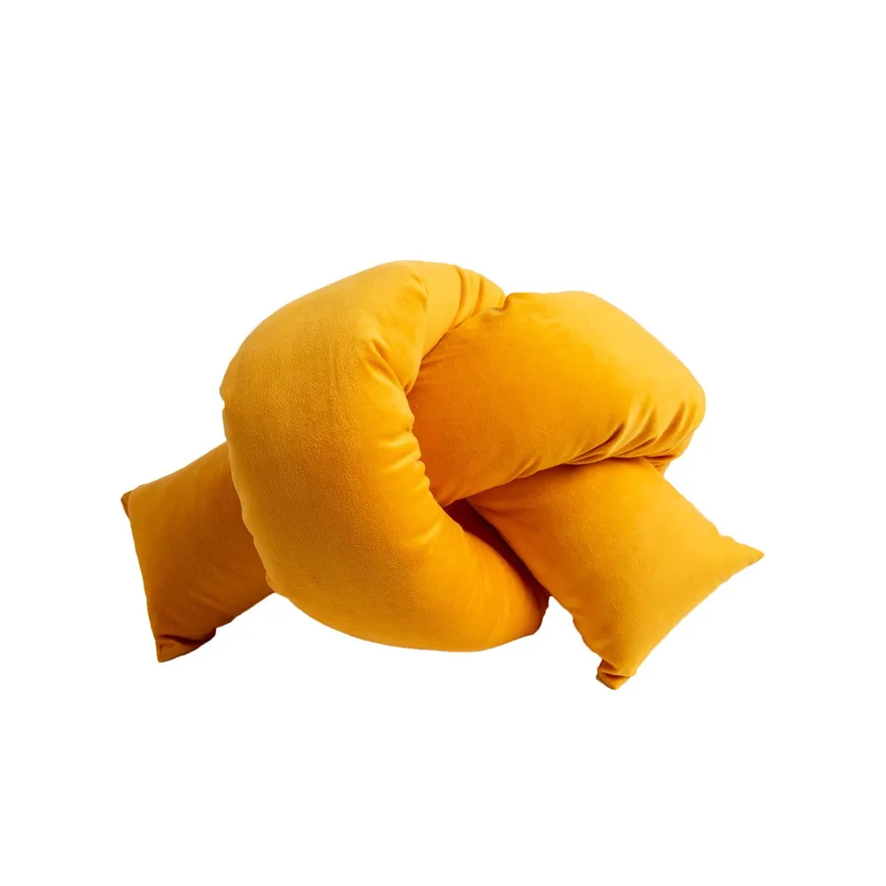 【hoi! 好好生活】夏日艾爾打結造型抱枕-暖陽黃