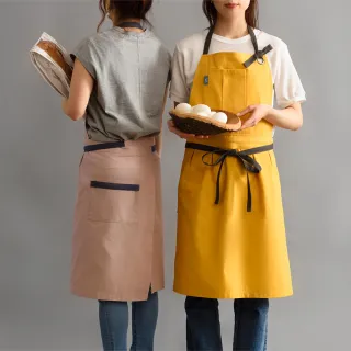 【日本BRUNO】兩件式綁帶口袋圍裙 BHK276(共二色)