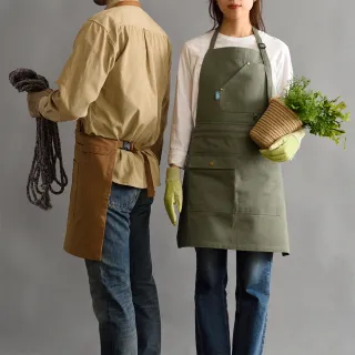 【日本BRUNO】兩件式帶釦口袋圍裙 BHK275(共二色)