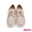 【A.S.O 阿瘦集團】BESO 復古刺繡造型晴雨鞋(卡其色)