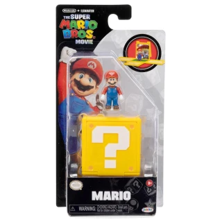 【Nintendo 任天堂】瑪琍歐電影 : 問號磚迷你公仔 - 瑪利歐