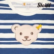 【STEIFF】熊頭童裝  條紋短袖T(短袖上衣 啾啾款)