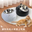 不鏽鋼寵物碗食盆(造型餵食碗 斜口護頸碗 水盆 飼料碗 喝水碗 貓咪狗狗 寵物用品)