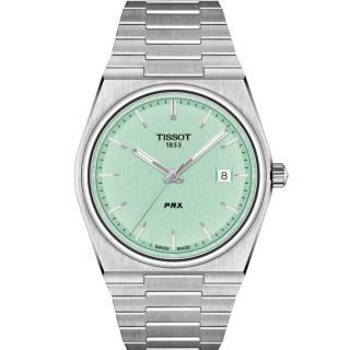 【TISSOT天梭 官方授權】官方授權 PRX系列 復古簡約設計腕錶    母親節(T1374101109101)