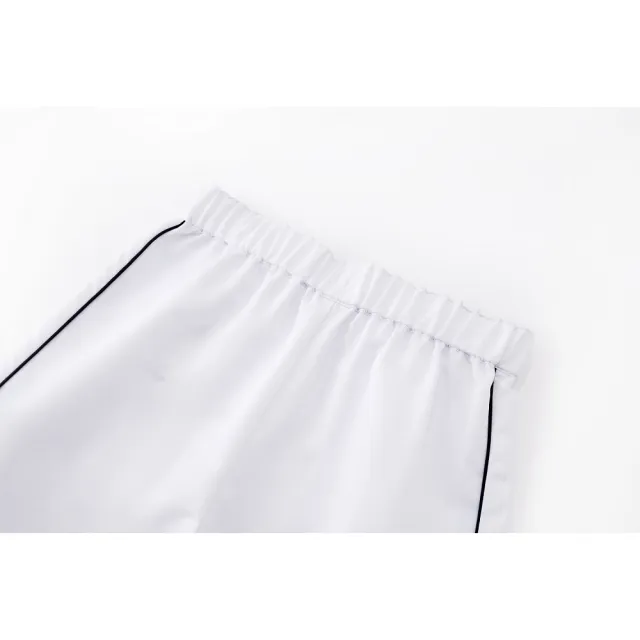 【FILA官方直營】KIDS 童平織四分褲-白色(1SHX-4421-WT)