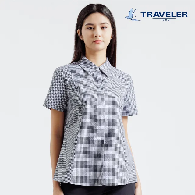 【TRAVELER 旅行者】女款吸排抗UV襯衫_231TR718(抗UV襯衫)