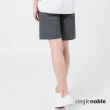 【SingleNoble 獨身貴族】休閒棉質挺版造型短褲(2色)