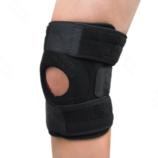 【DIBOTE 迪伯特】專業可調式三線彈性透氣護膝-防滑加強型(2入)
