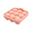 【Fili】諾維亞玫瑰造型9格矽膠製冰盒(浪漫玫瑰 調酒飲品美麗點綴)