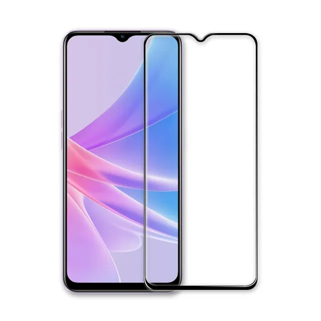 【A+ 極好貼】OPPO A78 5G 9H鋼化玻璃保護貼(2.5D滿版兩入組)