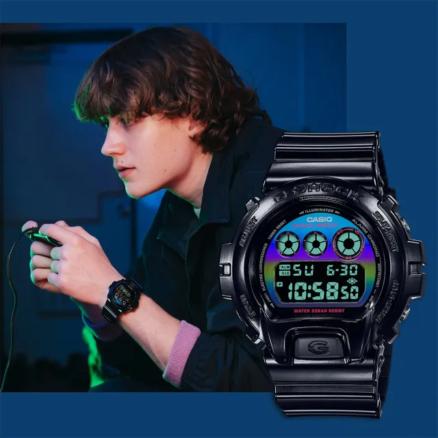 CASIO 卡西歐】G-SHOCK AI 探索虛擬彩虹系列電子錶聖誕禮物(DW-6900RGB