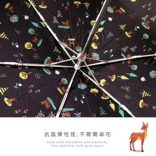 【雨之情】日系輕盈折傘-小鹿(雨傘/折疊傘/手開傘)