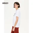 【AIGLE】女 有機棉短袖T恤(AG-FAD00A130 白色)