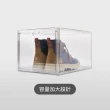 【Aholic】全透明 前開式-球鞋磁吸收納盒(2入組)
