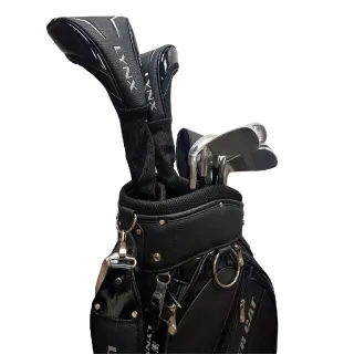 【Lynx Golf】男款Lynx山貓 Silver Cat RV-F 高爾夫套桿組－附球袋(黑色)