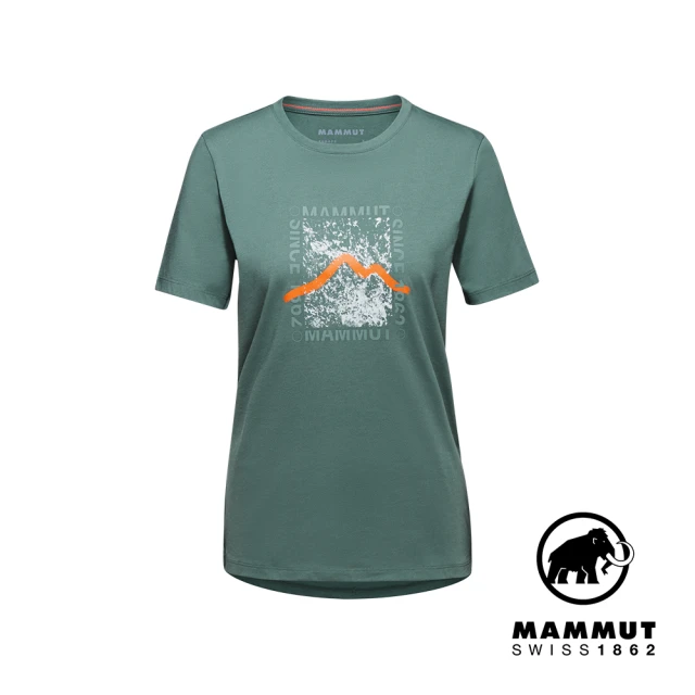 Mammut 長毛象 Mammut Core T-Shirt Women Box 機能短袖T恤 深玉石綠 女款 #1017-05070