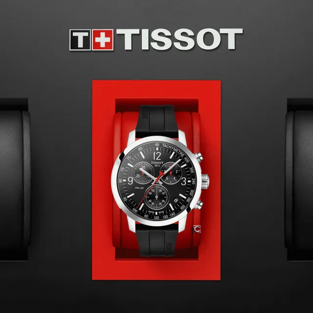 【TISSOT天梭 官方授權】T-Sport PRC 200 CHRONOGRAPH計時腕錶 情人節 送禮首選(T1144171705700)