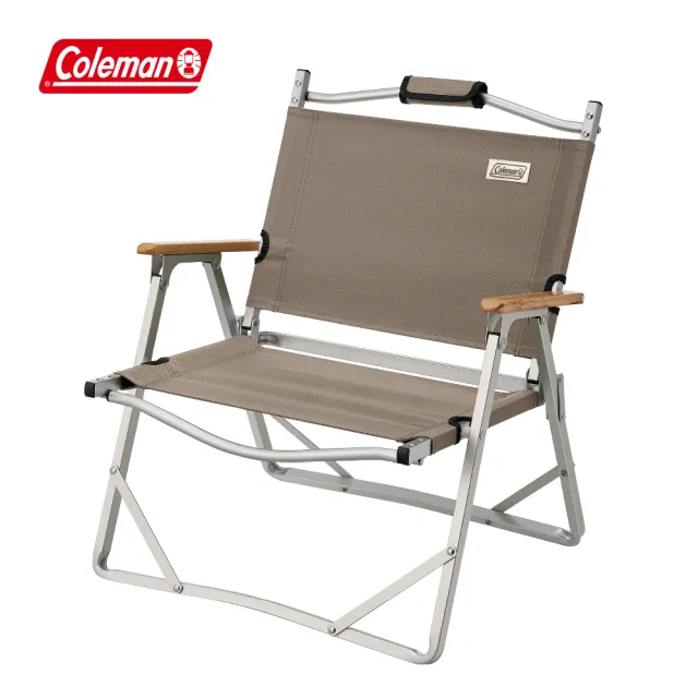 【Coleman】輕薄摺疊椅 / 灰棕 / CM-90858(露營椅 折疊椅 休閒椅)